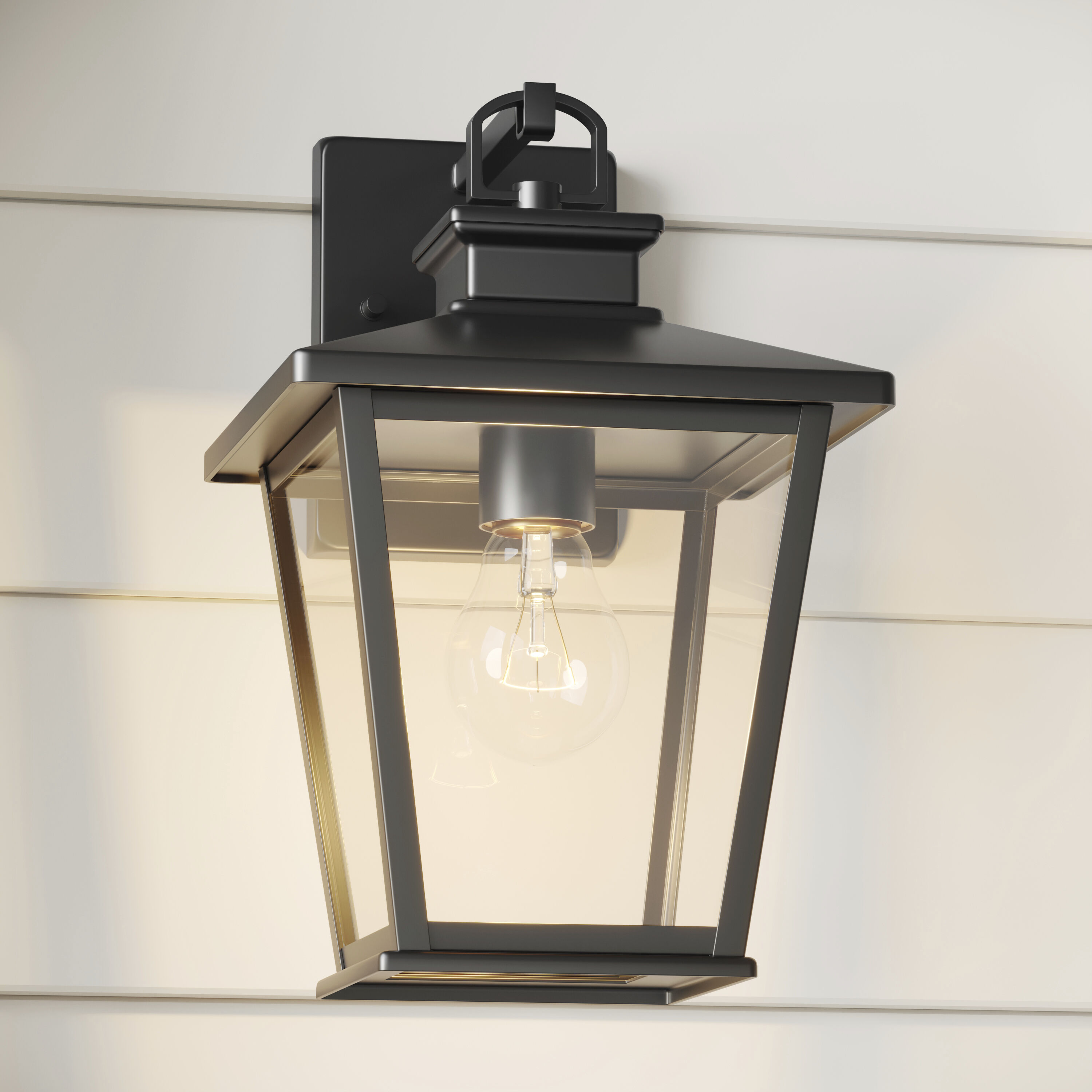 Bellmon 1 Light 13.25 inch Powder Coated Black Outdoor Wall Sconce